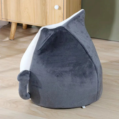 Purr Palace - Plush Enclosed Cat Hideaway Bed