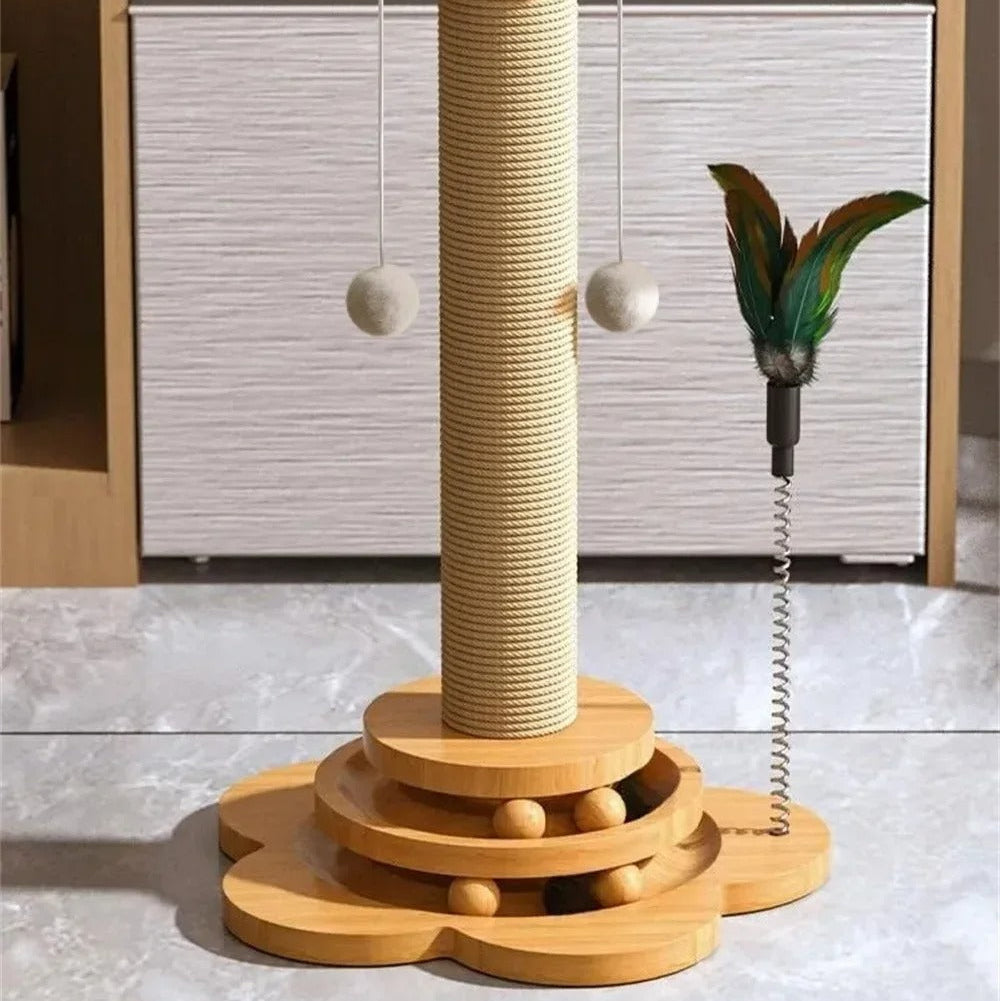 Whisker Play - Interactive Cat Toy with Scratching Post