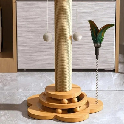 Whisker Play - Interactive Cat Toy with Scratching Post