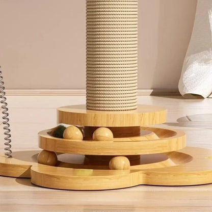 Whisker Play - Interactive Cat Toy with Scratching Post