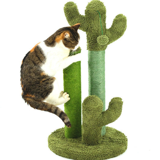 Purr Post - Cactus Cat Scratching Post with Interactive Ball Toy