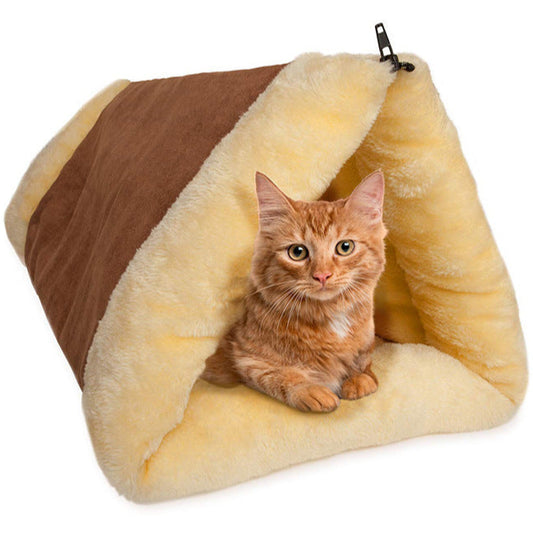Purr Nest - 2 in 1 Warm Cat Bed & Tunnel with Heating