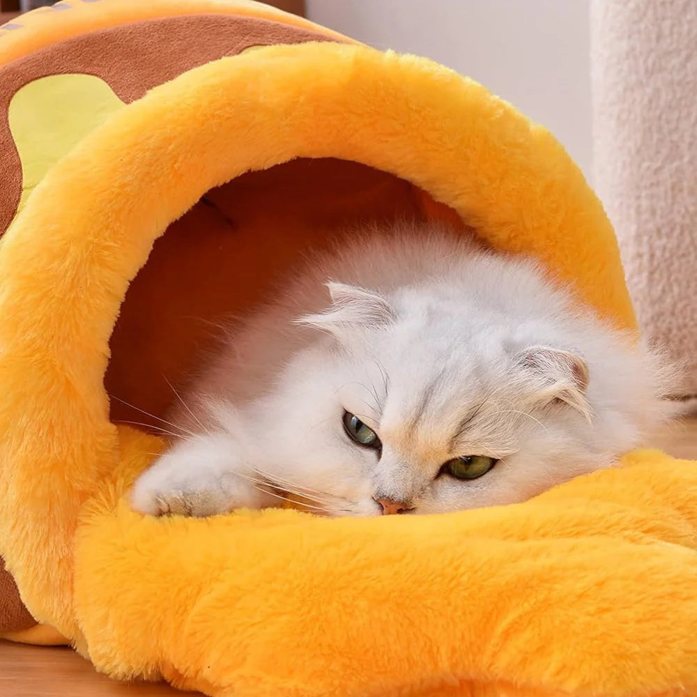 Honey Haven - Cozy Enclosed Cat Bed