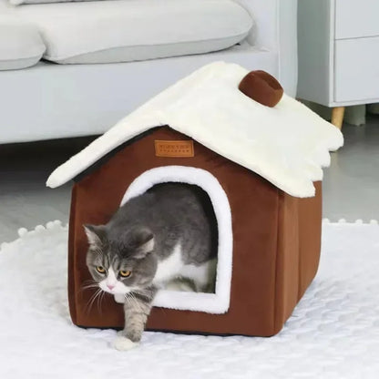 Nest Villa - Warm Enclosed Pet Bed