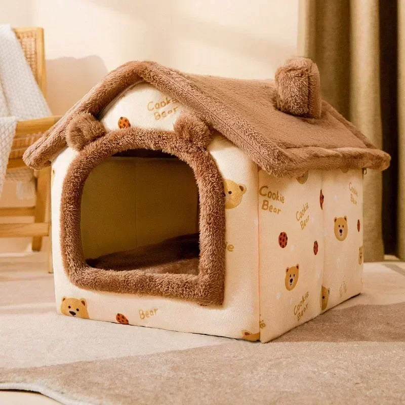 Nest Villa - Warm Enclosed Pet Bed