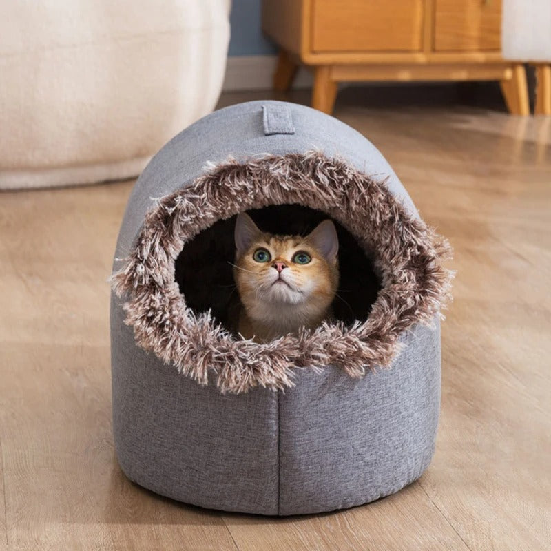 Whisker Cave - Cozy Cat Enclosed Bed