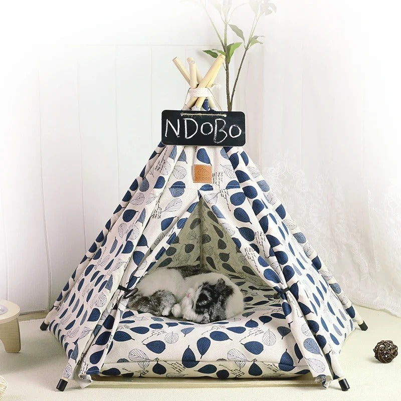 Purr Teepee - Cozy Cat & Dog House