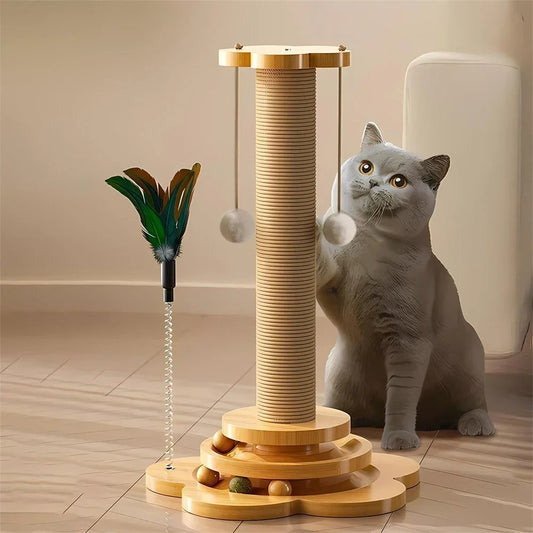 Whisker Play - Interactive Cat Toy with Scratching Post