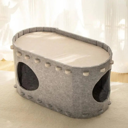 Feline Nest - Cozy Cat Enclosed Lounge Bed