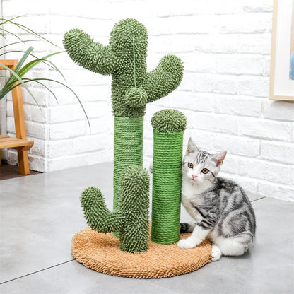 Purr Post - Cactus Cat Scratching Post with Interactive Ball Toy