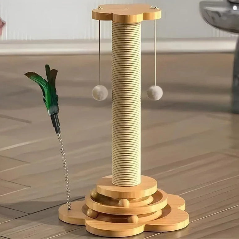 Whisker Play - Interactive Cat Toy with Scratching Post