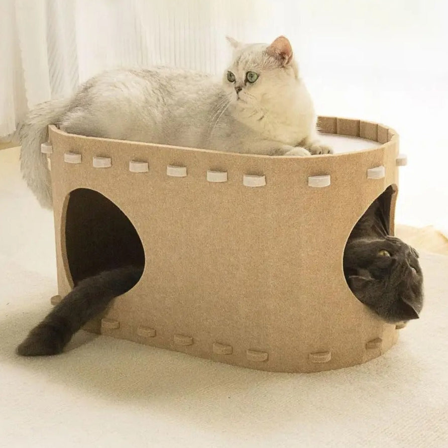 Feline Nest - Cozy Cat Enclosed Lounge Bed