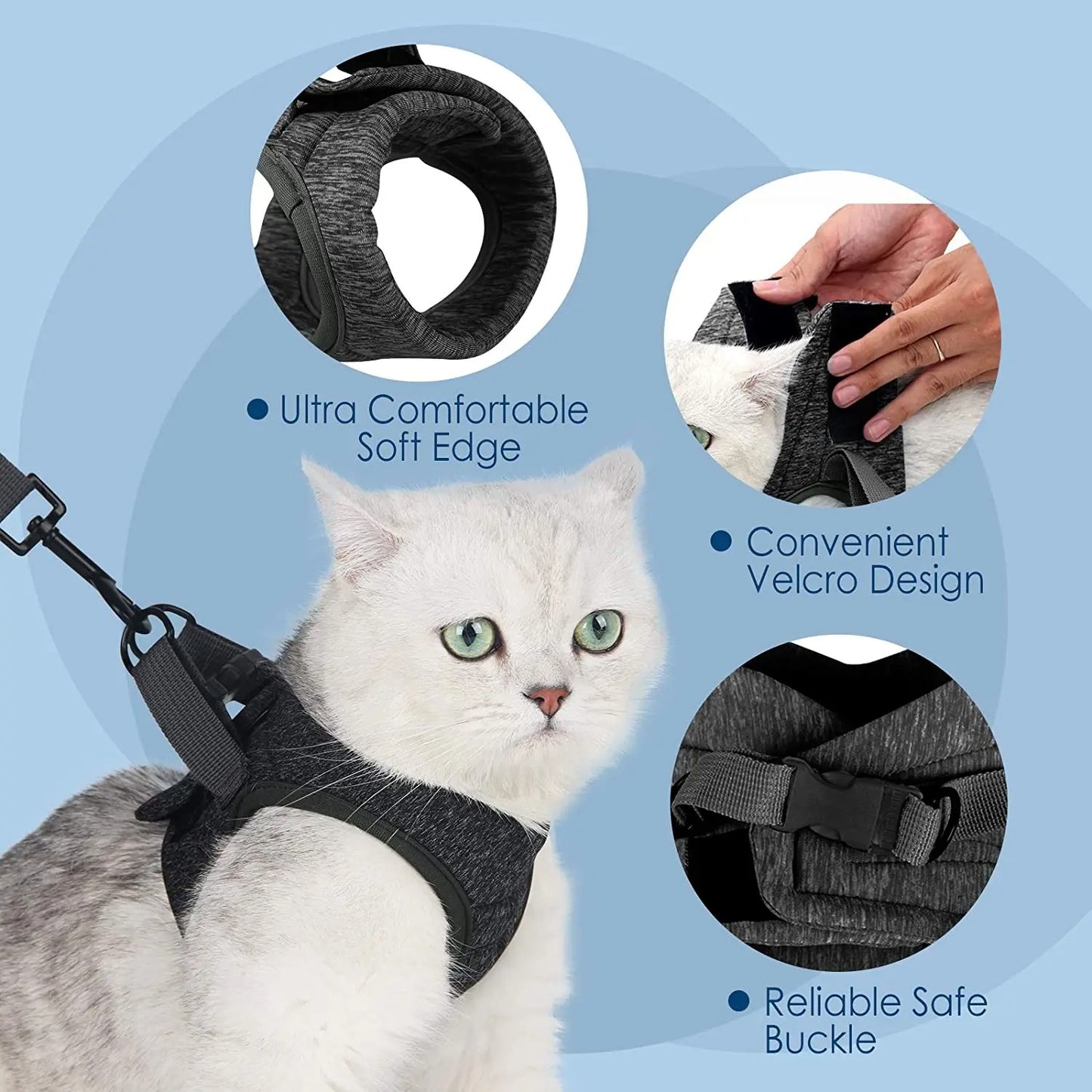 Purr Secure - Reflective Cat and Small Dog Harness