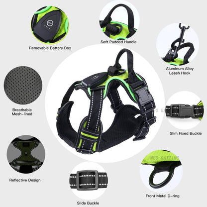 Glow Guard - LED Reflective Dog Collar Harness