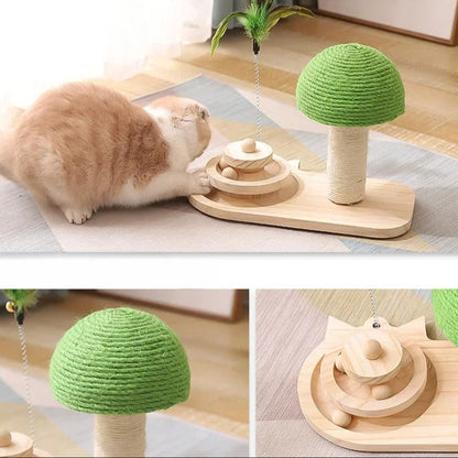 Paw Spin – Interactive Sisal Ball Turntable Cat Scratcher
