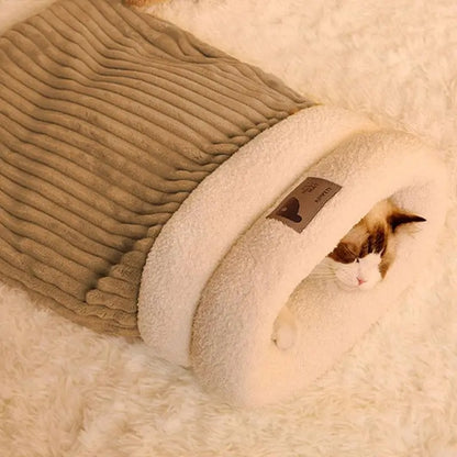 Cozy Burrow - Plush & Cozy Cat Bed