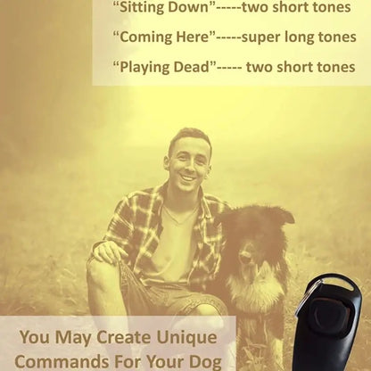 Click Smart - 2 in 1 Dog Training Clicker & Whistle