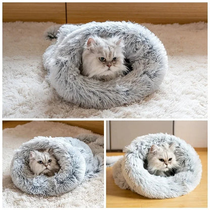 Snuggle Pouch - Plush & Fluffy Cat Bed