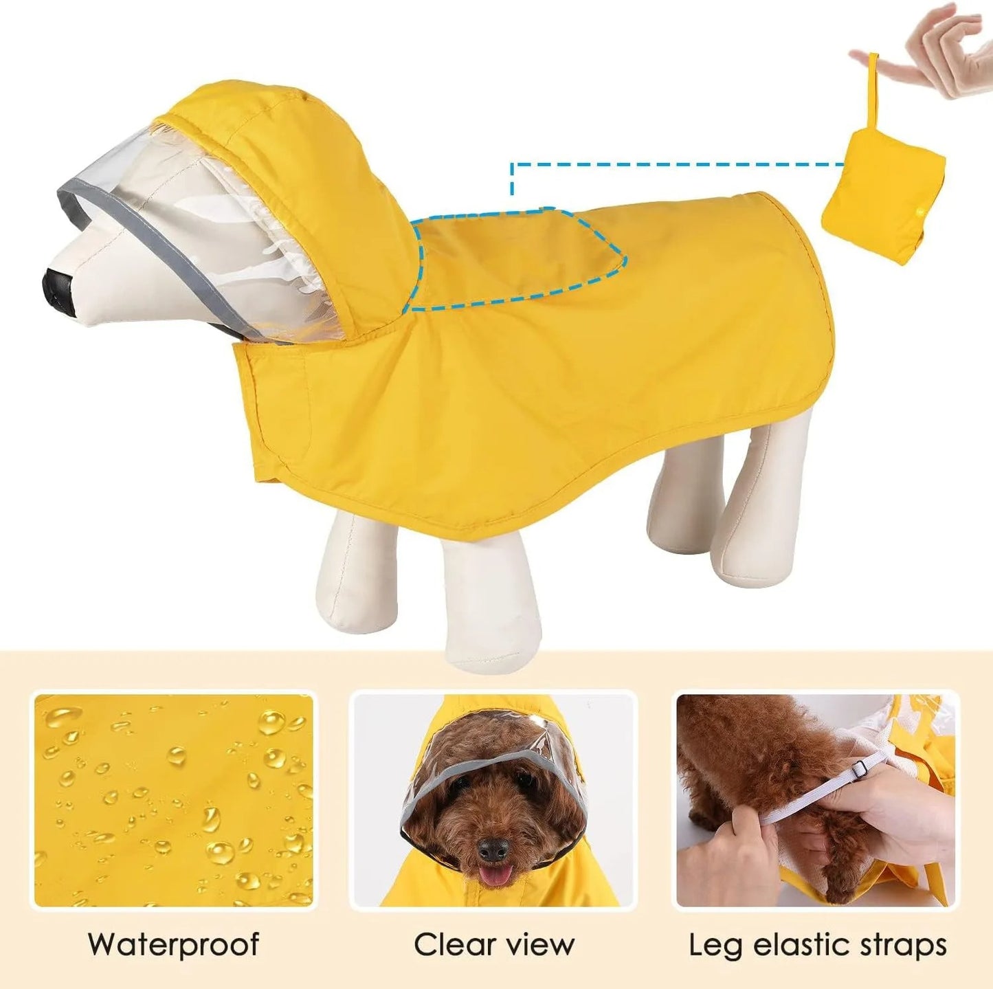 Rain Paw - Waterproof Dog Raincoat Jacket