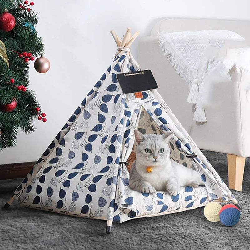 Purr Teepee - Cozy Cat & Dog House