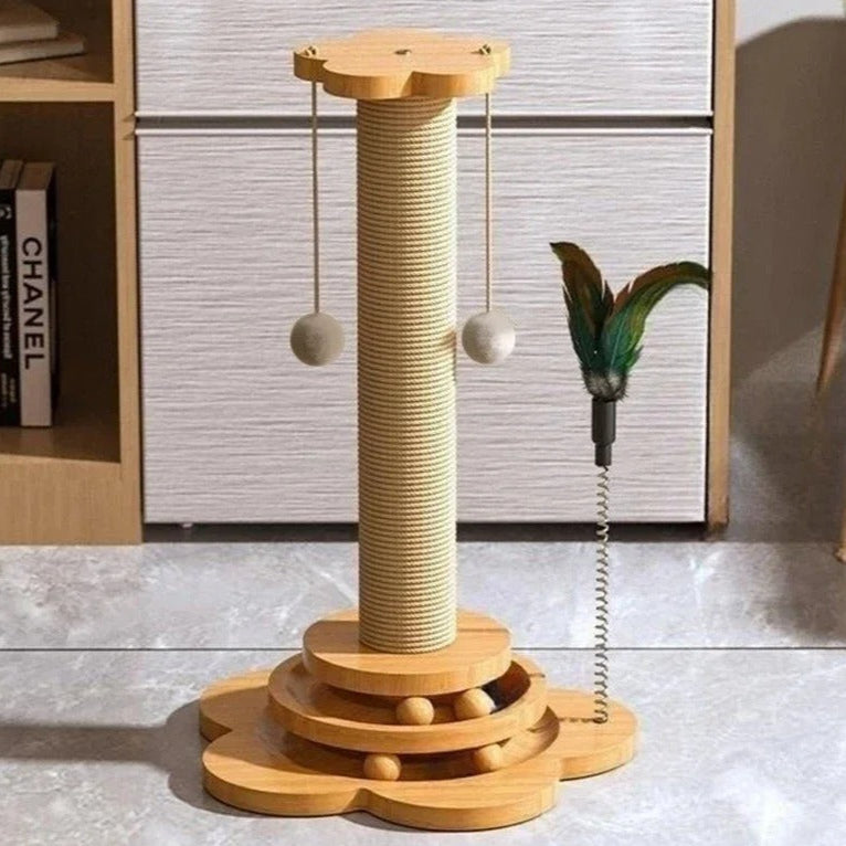 Whisker Play - Interactive Cat Toy with Scratching Post