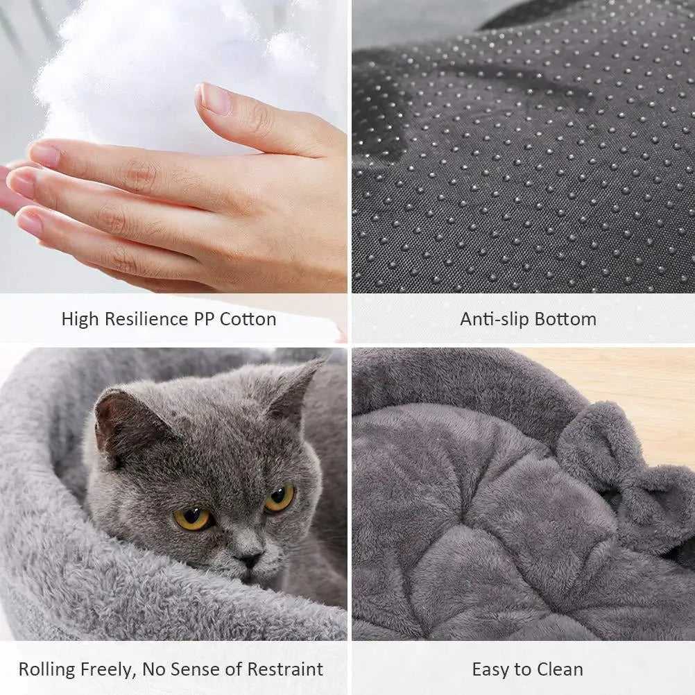 Heart Nest - Cozy Heart Cat Bed for Valentines Day