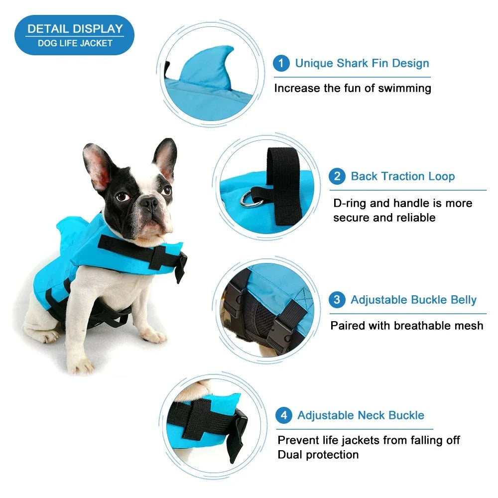 Fin Float - Dog Life Jacket with Grab Handle