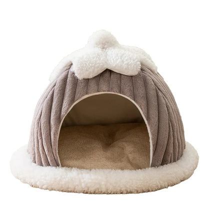 Snug Haven - Plush Cat & Dog Bed for Deep Sleep