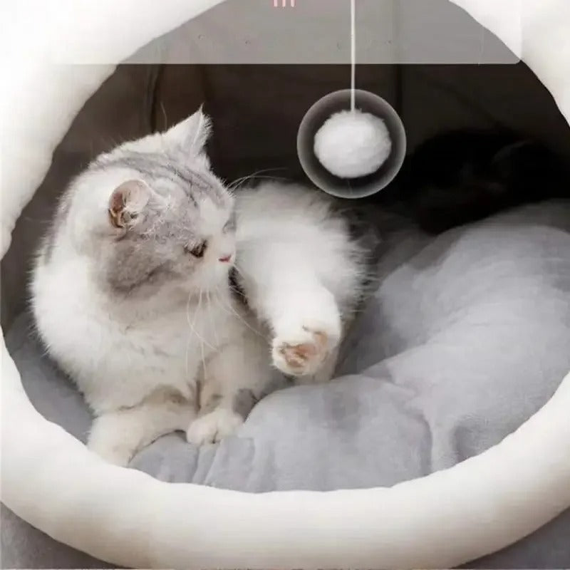 Cozy Cave - Warm & Cozy Washable Cat Bed