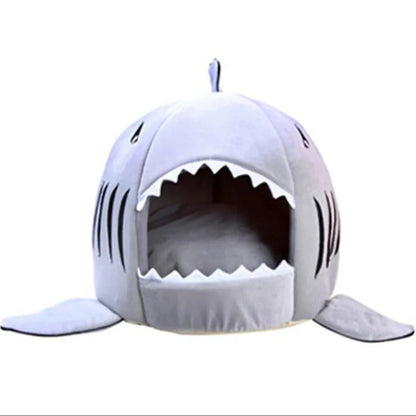Shark Cove - 2 in 1 Cozy Pet Cave Bed