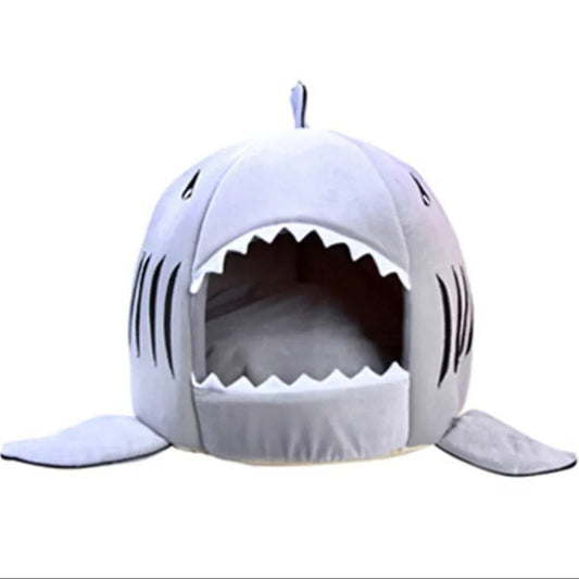 Shark Cove - 2 in 1 Cozy Pet Cave Bed