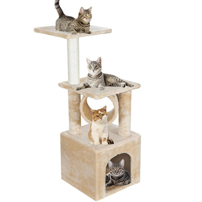 Purr Tower - Cat Condo with Scratching Post