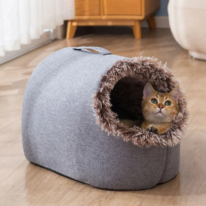 Whisker Cave - Cozy Cat Enclosed Bed