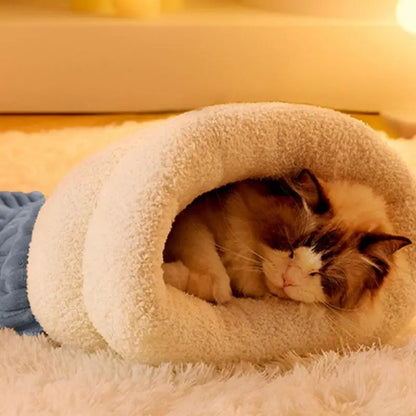 Cozy Burrow - Plush & Cozy Cat Bed