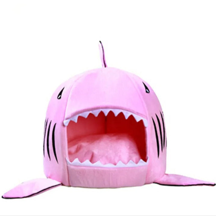 Shark Cove - 2 in 1 Cozy Pet Cave Bed