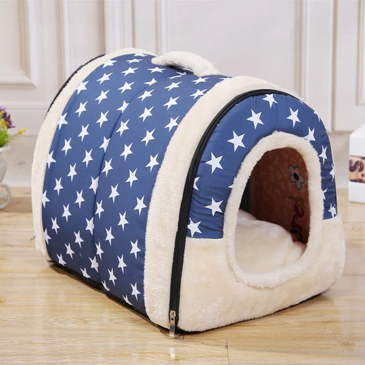 Cuddle Cave - 2 in 1 Cozy Pet Bed for Dogs & Cats