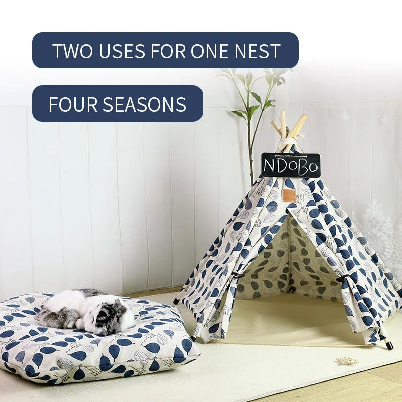 Purr Teepee - Cozy Cat & Dog House