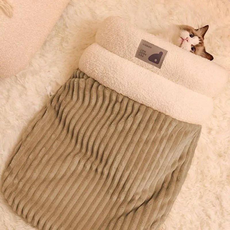 Cozy Burrow - Plush & Cozy Cat Bed