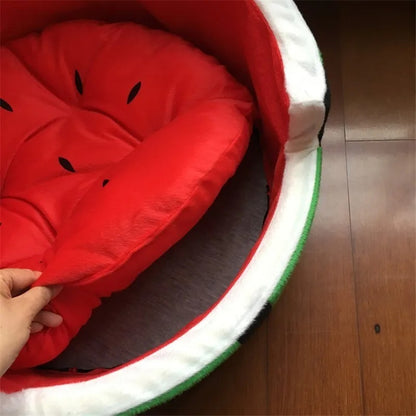 Melon Haven - Plush Watermelon Dog Bed