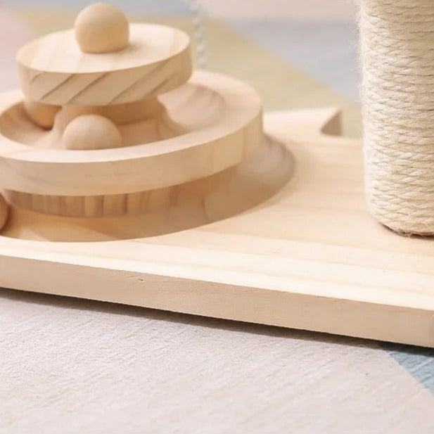 Paw Spin – Interactive Sisal Ball Turntable Cat Scratcher