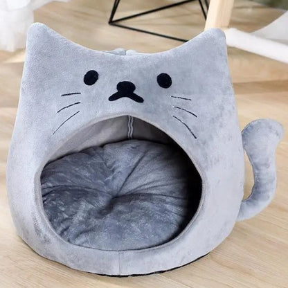 Purr Palace - Plush Enclosed Cat Hideaway Bed