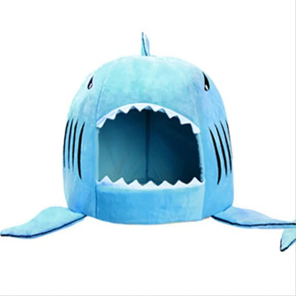 Shark Cove - 2 in 1 Cozy Pet Cave Bed