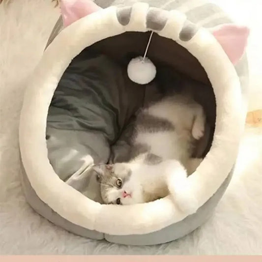 Cozy Cave - Warm & Cozy Washable Cat Bed