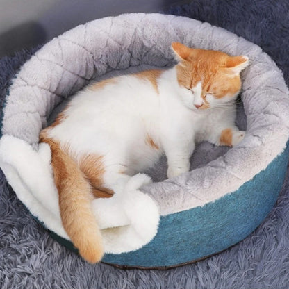 Nap Nest - 2 in 1 Cozy Enclosed Cat Bed