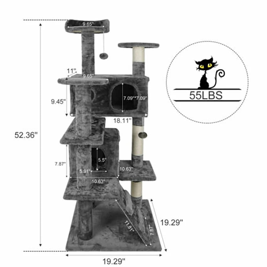 Purr Tower - Multi Layer Cat Condo Tower