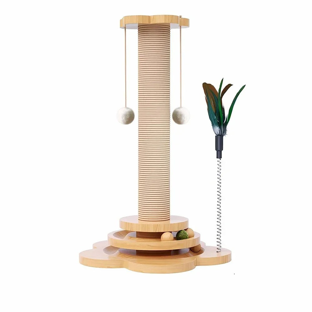 Whisker Play - Interactive Cat Toy with Scratching Post