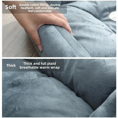 Snuggle Bone - Thick Plush Dog Bed with Bone Pillow