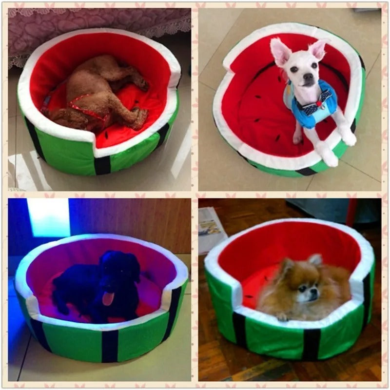 Melon Haven - Plush Watermelon Dog Bed