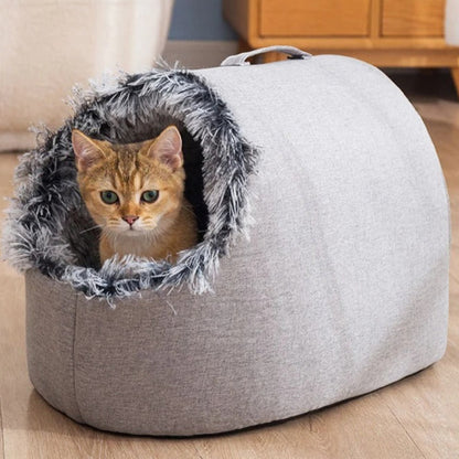 Whisker Cave - Cozy Cat Enclosed Bed