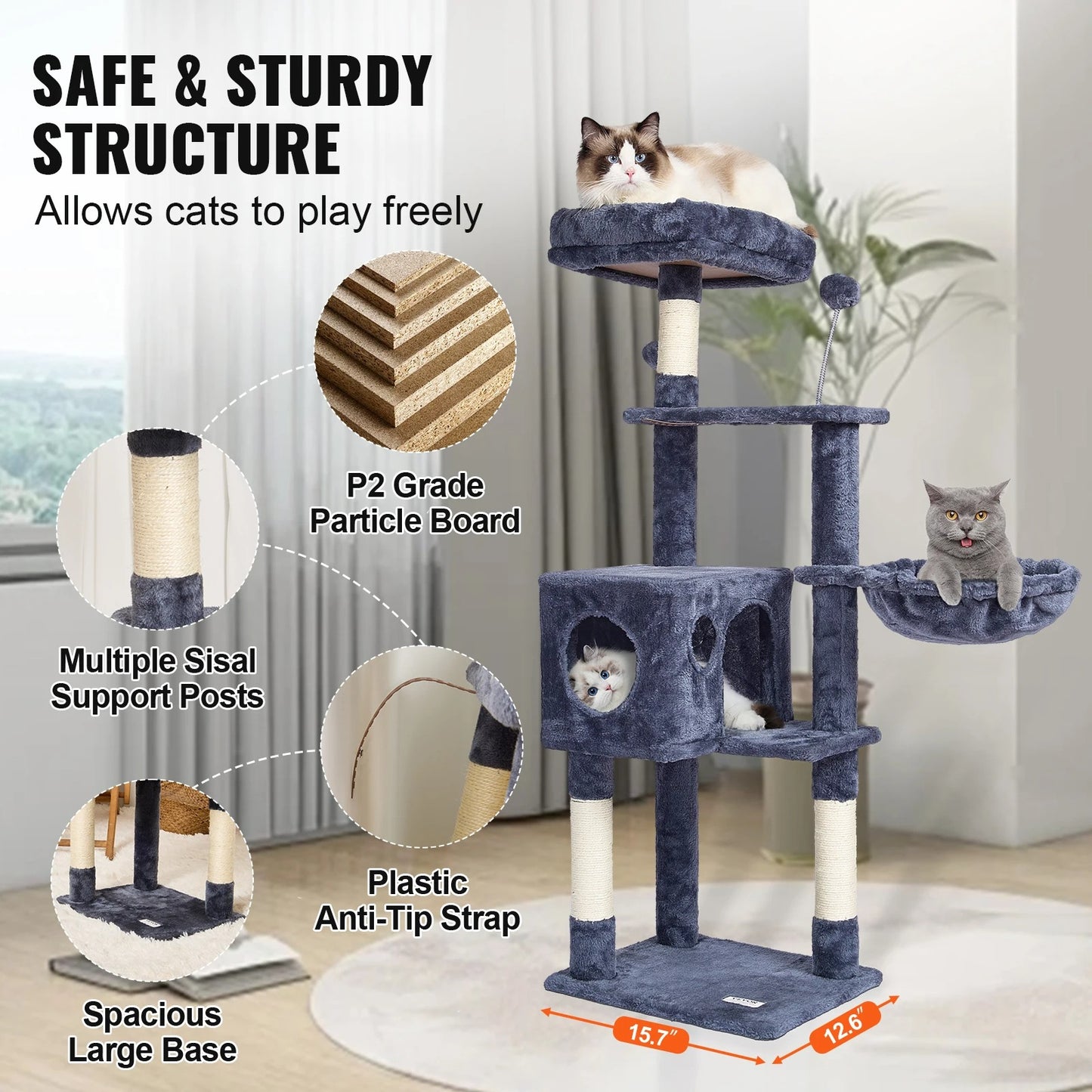 Purr Palace - Multi Level Cat Tower